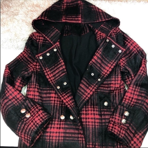Alexander Wang Runway Buffalo Check Plaid Coat S - Picture 3 of 8